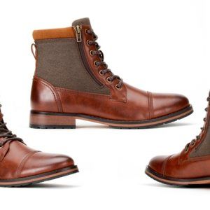 Harrison Men s Dual Zipper Combat Boots